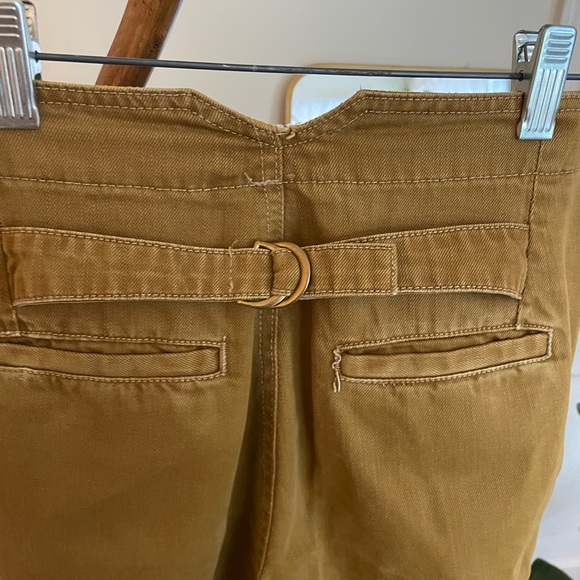 Free People Women Mustard Color High Waist Jean Pants - Picture 5 of 5